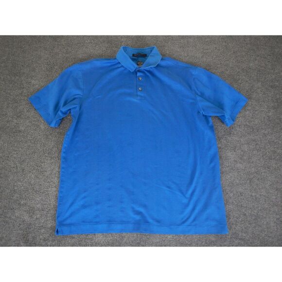 Nike Tiger Woods Collection Dri-Fit Golf Polo Shirt Size Large Blue Performance* - Picture 1 of 16